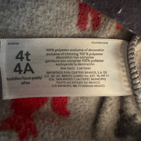 Carter’s fleece vest with fall animals - Picture 3 of 5